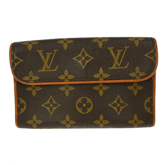 Louis Vuitton Florentine Waist Bag Monogram Canvas, BROWN, CANVAS, Clutche & pouche