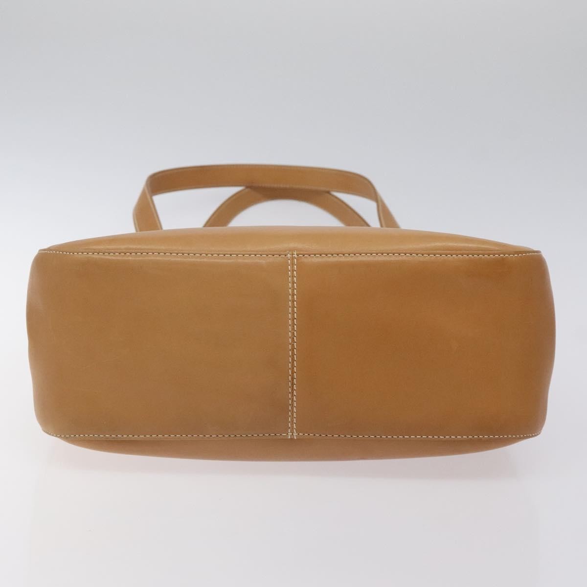 Salvatore Ferragamo Gancini Shoulder Bag Suede, Brown, Leather, Shoulder Bag