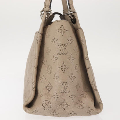 Louis Vuitton Sevres Handbag Mahina Leather, BEIGE, LEATHER, Handbag