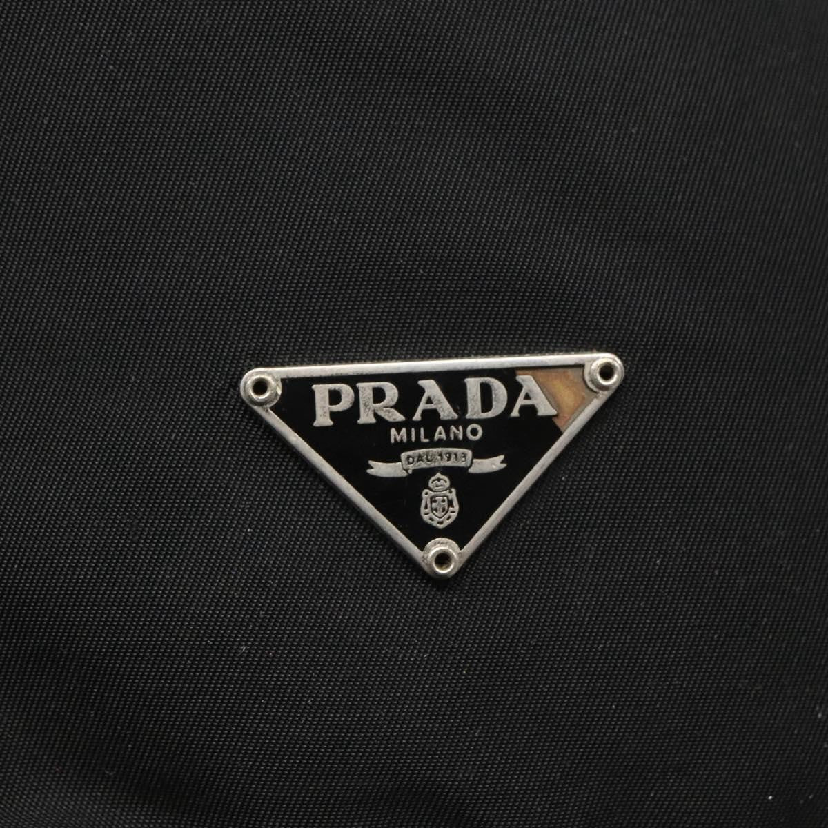 Prada Vela Drawstring Bucket Pouch Tessuto, BLACK, NYLON, Clutche & pouche