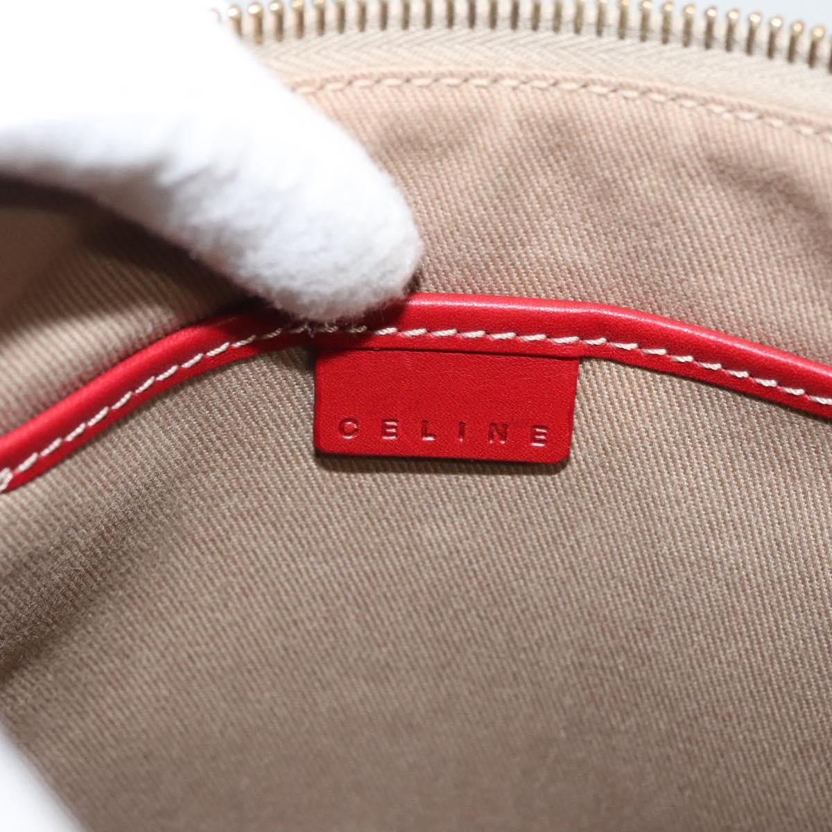 Celine Macadam Shoulder Bag Canvas, BEIGE, CANVAS, Shoulder bag