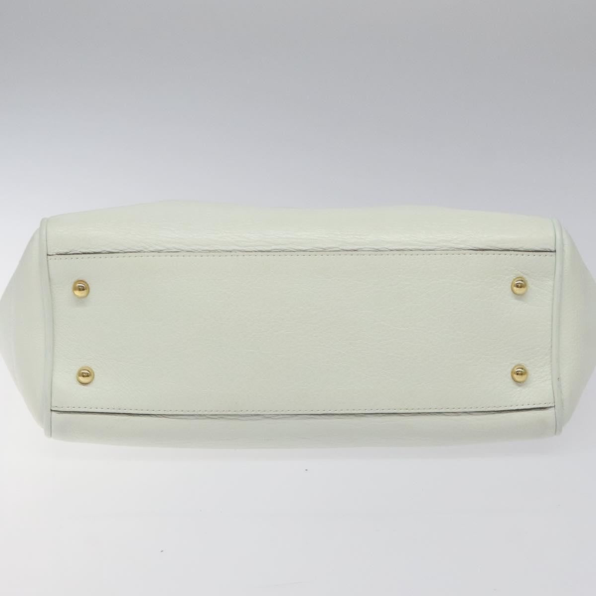 Loewe Heritage Tote Leather, WHITE, LEATHER, Tote bag