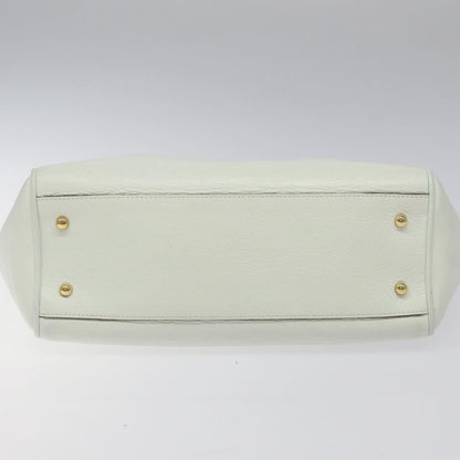 Loewe Heritage Tote Leather, WHITE, LEATHER, Tote bag