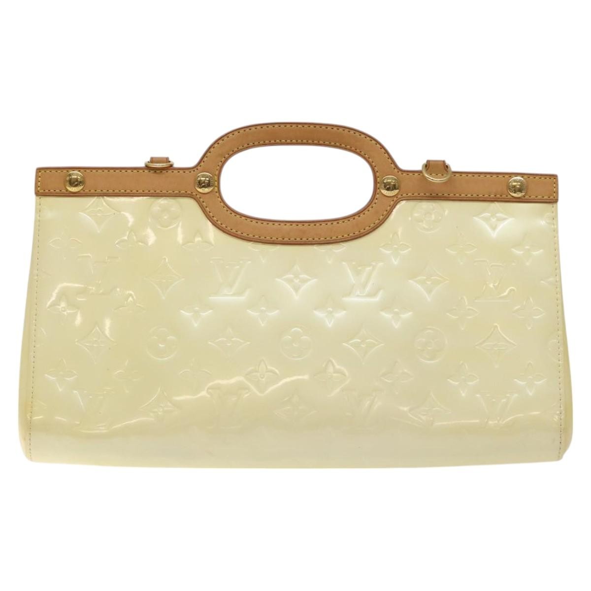Louis Vuitton Roxbury Drive Handbag Monogram Vernis, BEIGE, PATENT_LEATHER, Handbag