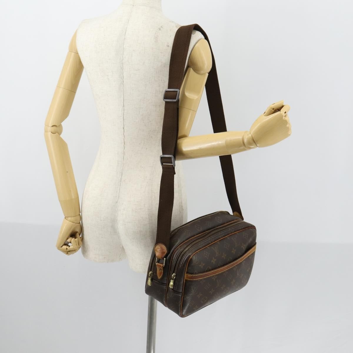 Louis Vuitton Reporter Bag Monogram Canvas, BROWN, CANVAS, Shoulder bag