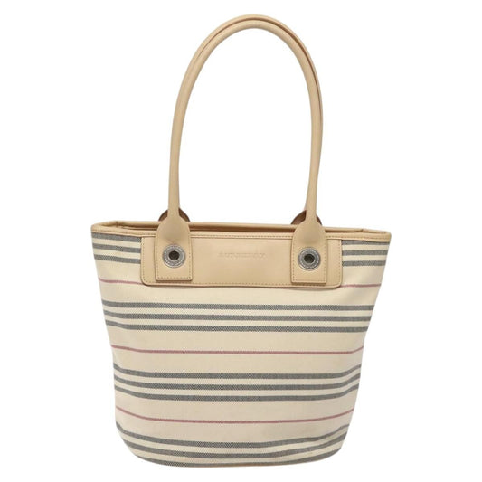 Burberry Nova Check Tote Canvas and Leather, BEIGE, CANVAS, Tote bag
