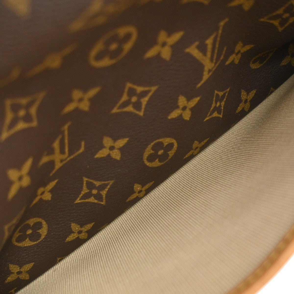Louis Vuitton Deauville Handbag Monogram Canvas, BROWN, CANVAS, Handbag