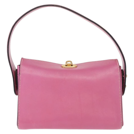 Fendi Vintage Top Handle Bag Leather, PINK, LEATHER, Handbag