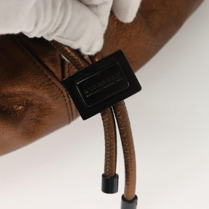 Burberry Vintage Shoulder Bag Leather, GOLD, LEATHER, Handbag