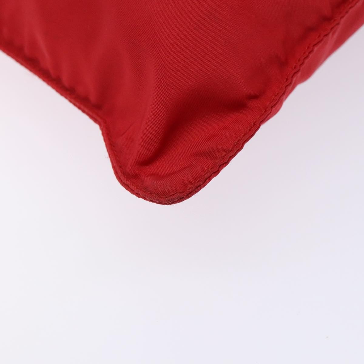 Prada Flat Messenger Bag Tessuto, RED, NYLON, Crossbody bag