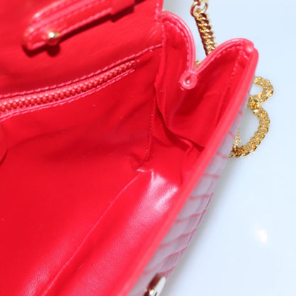 Celine Chain Shoulder Bag Leather, RED, LEATHER, Shoulder bag