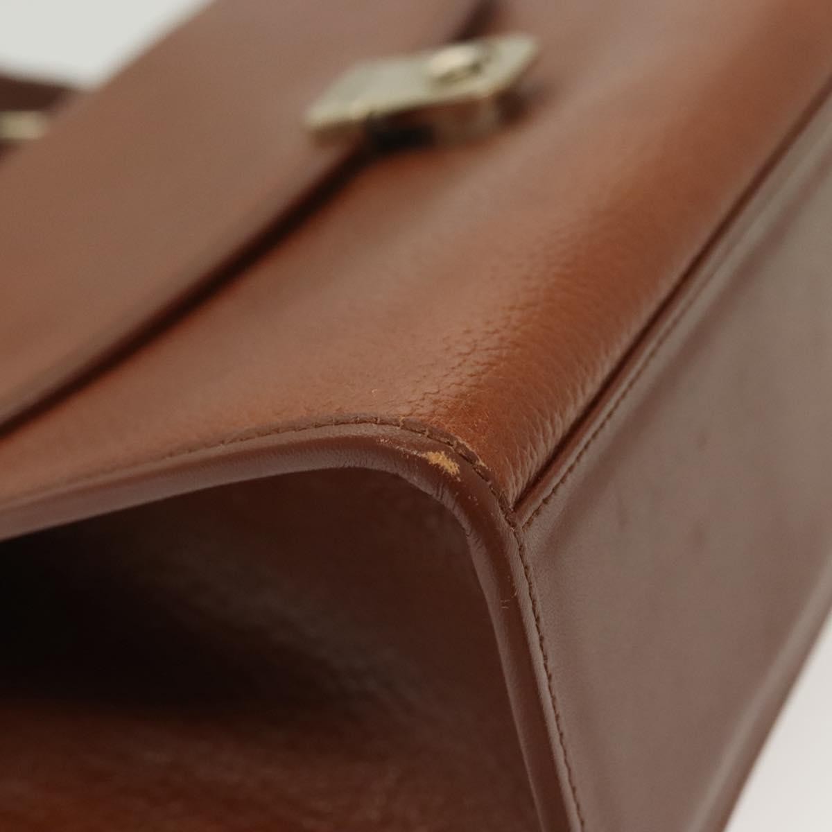 Burberry Vintage Handbag Leather, BROWN, LEATHER, Handbag