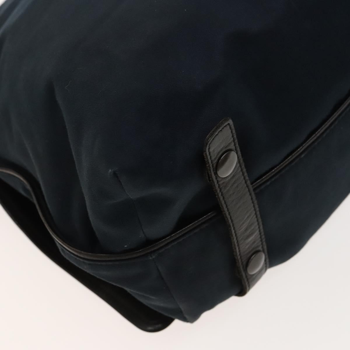 Bottega Veneta Vintage Flap Shoulder Bag Cotton, NAVY, COTTON, Shoulder bag