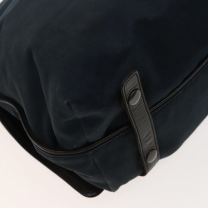 Bottega Veneta Vintage Flap Shoulder Bag Cotton, NAVY, COTTON, Shoulder bag