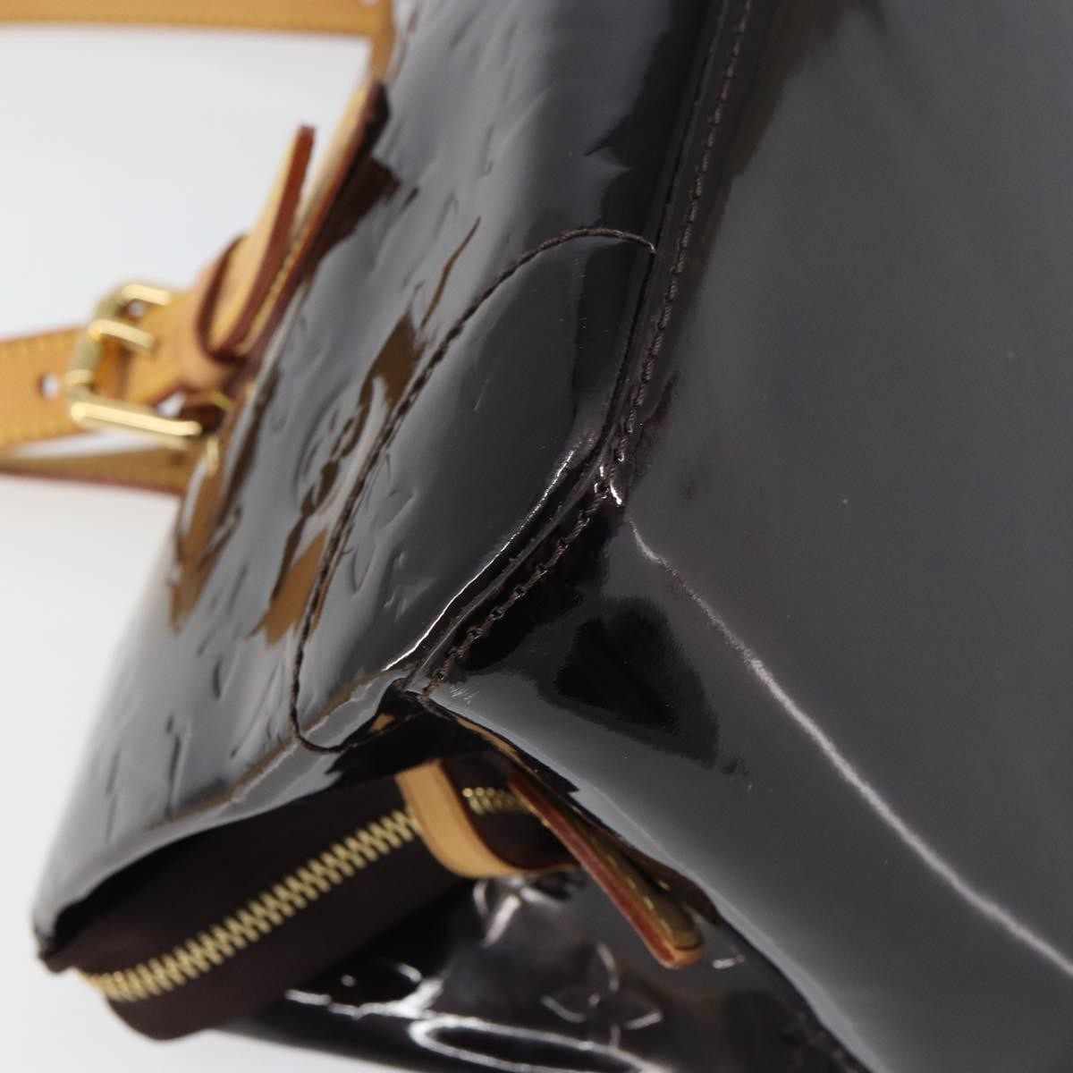 Louis Vuitton Rosewood Avenue Handbag Monogram Vernis, PURPLE, PATENT_LEATHER, Shoulder bag