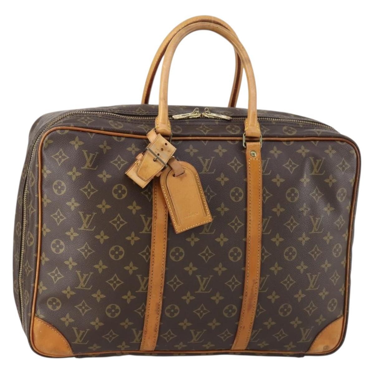 Louis Vuitton Sirius Handbag Monogram Canvas, BROWN, CANVAS, Travel bag
