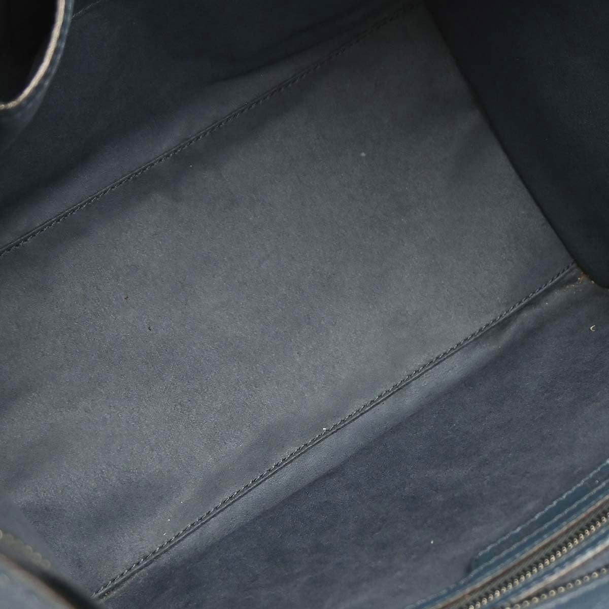 Celine Luggage Bag Grainy Leather, Navy, Leather, Handbag