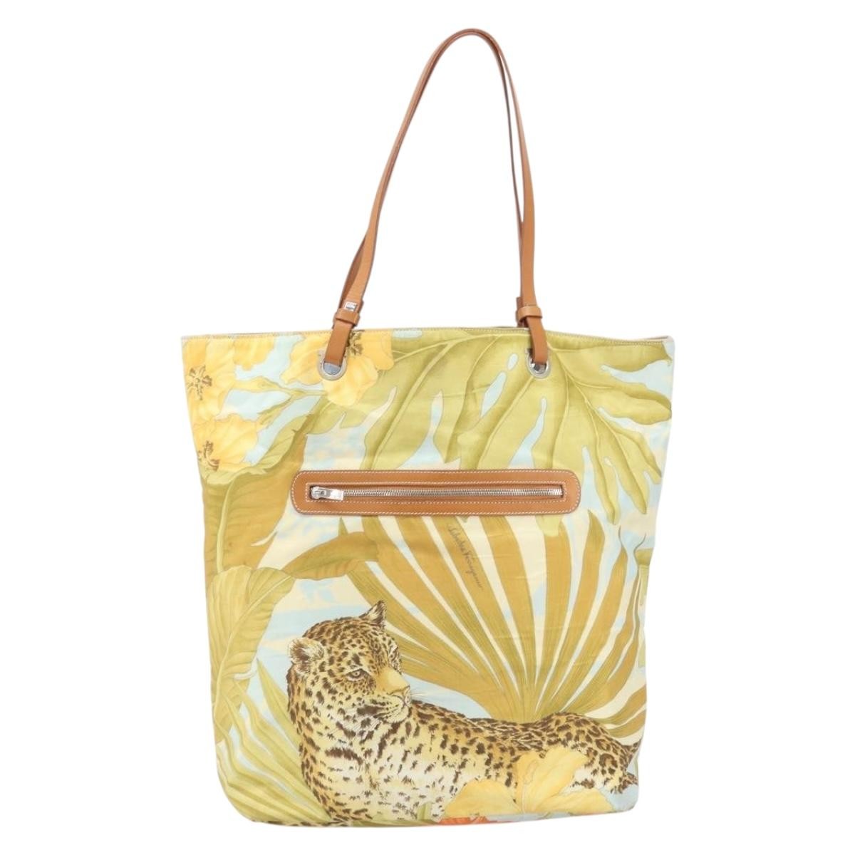 Salvatore Ferragamo Vintage Tote bag Nylon, Multicolour, Nylon, Tote Bag