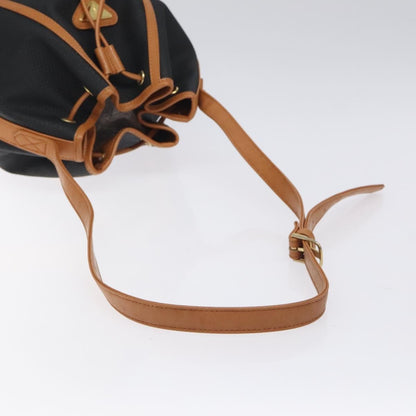 Saint Laurent Vintage Shoulder Bag Canvas, BLACK, CANVAS, Shoulder bag