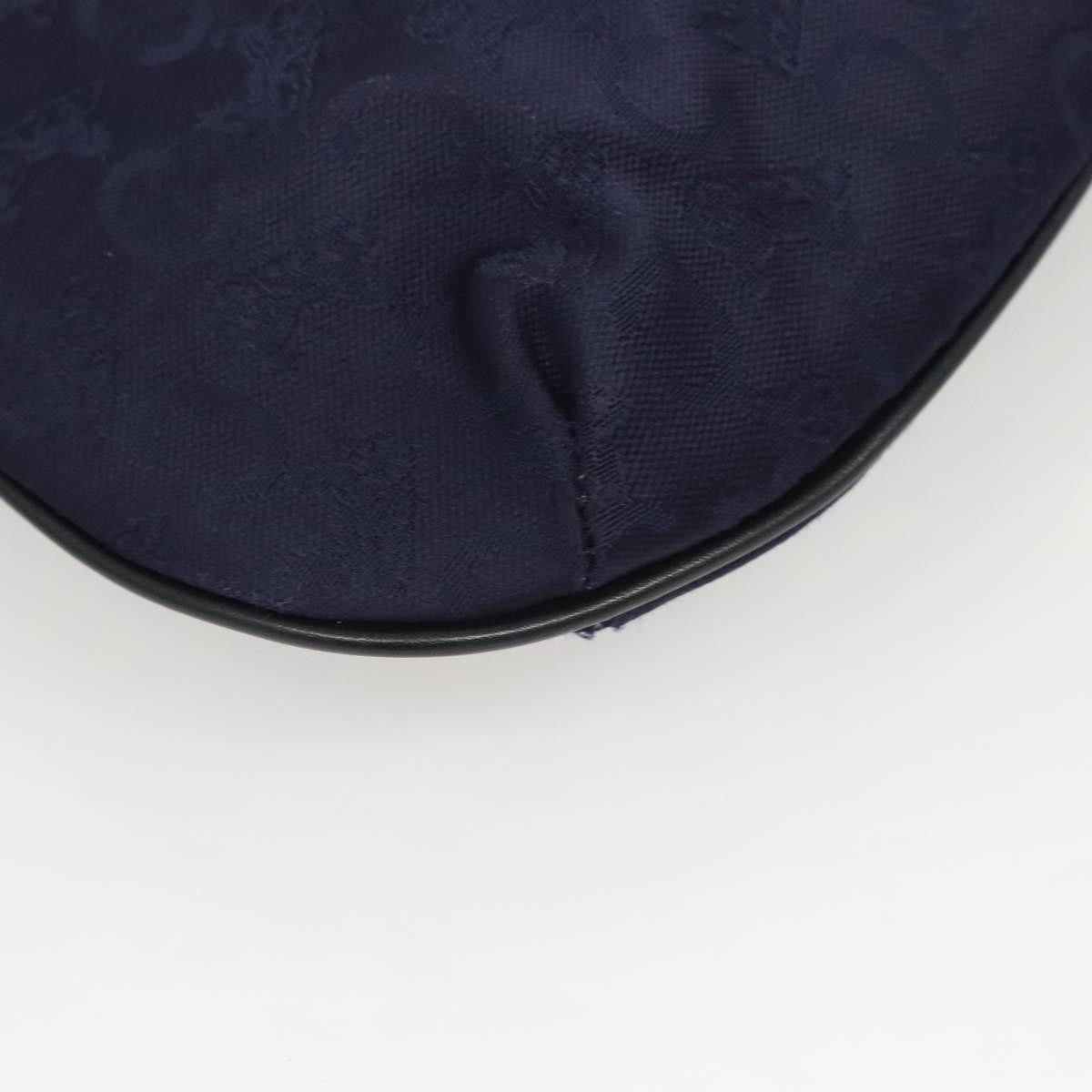 Celine C Sulky Handbag Canvas, NAVY, CANVAS, Handbag