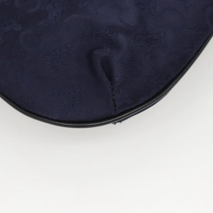 Celine C Sulky Handbag Canvas, NAVY, CANVAS, Handbag