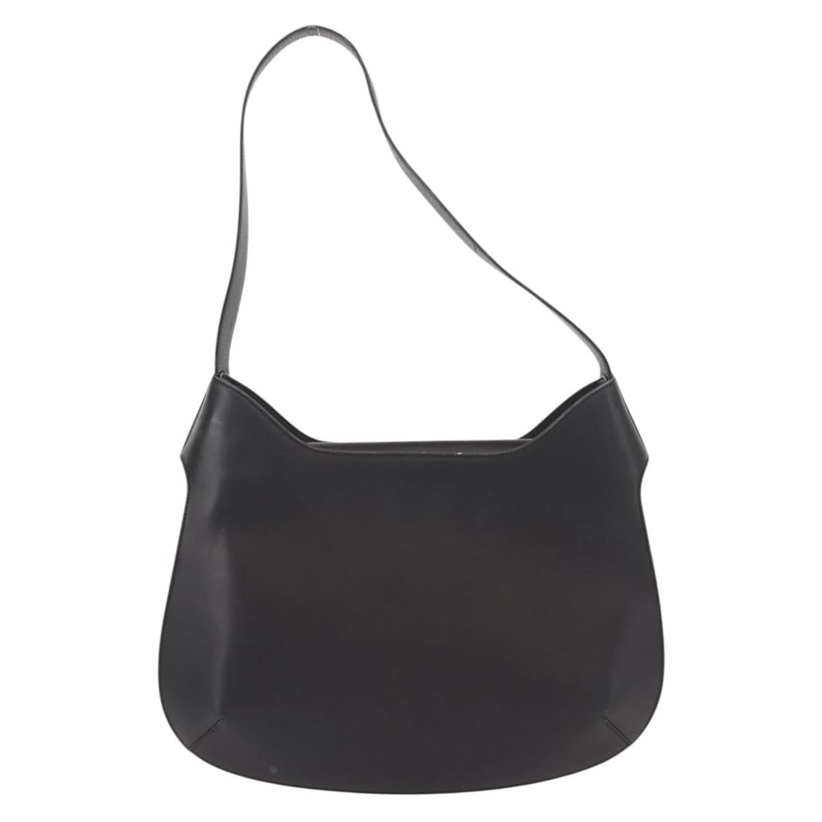 Salvatore Ferragamo Shoulder Bag Leather, BLACK, LEATHER, Shoulder bag