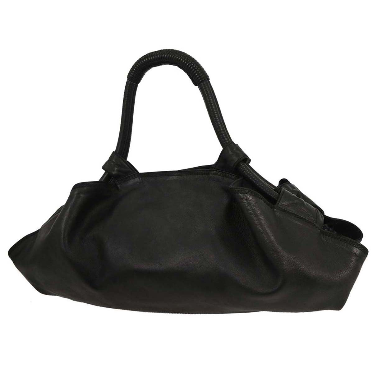 Loewe Anagram Logo Nappa Aire Hand Bag Leather, BLACK, LEATHER, Tote bag