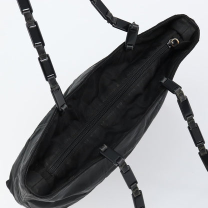 Prada Vintage Zip Tote Tessuto, BLACK, NYLON, Tote bag