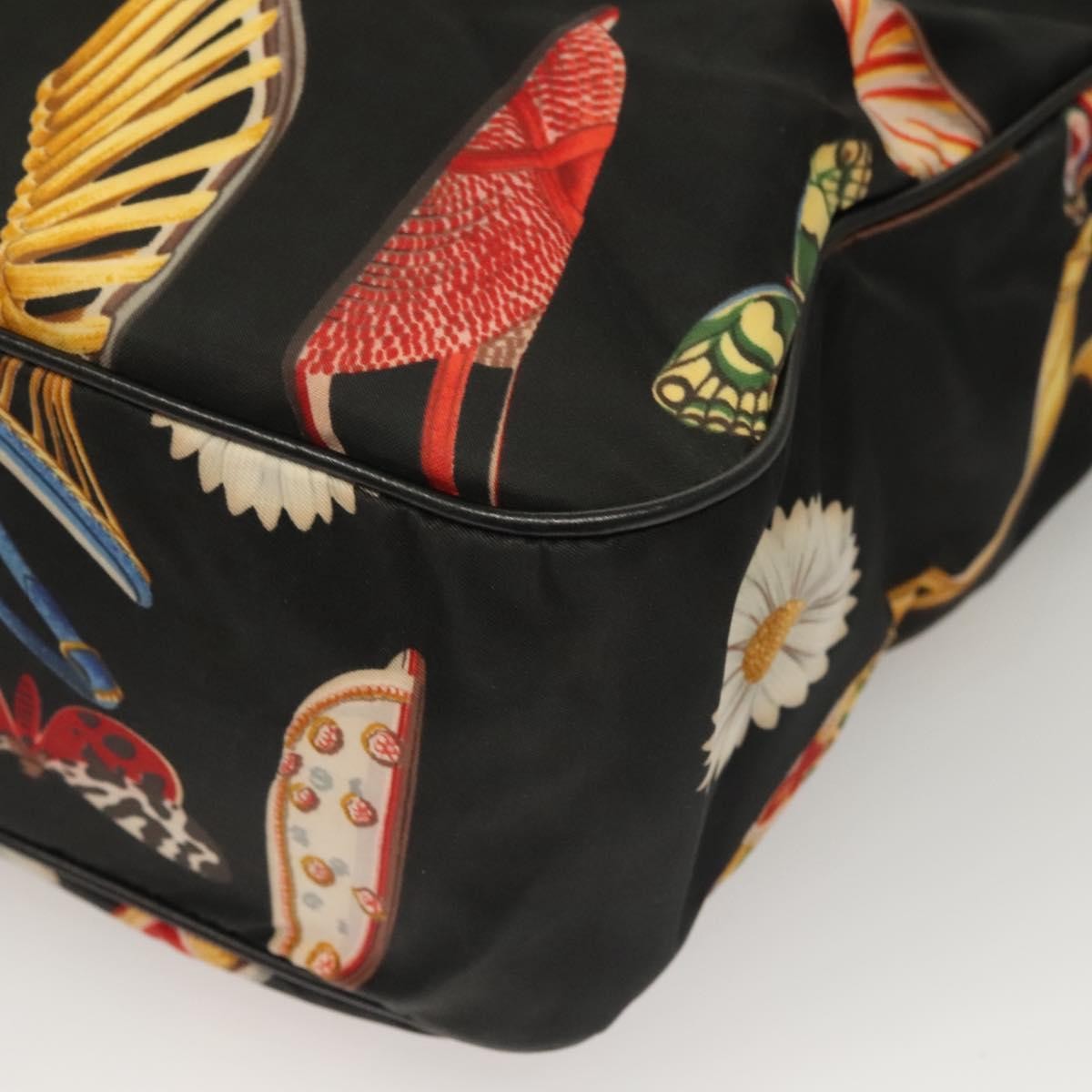 Salvatore Ferragamo Vintage Tote bag Canvas, BLACK, CANVAS, Tote bag