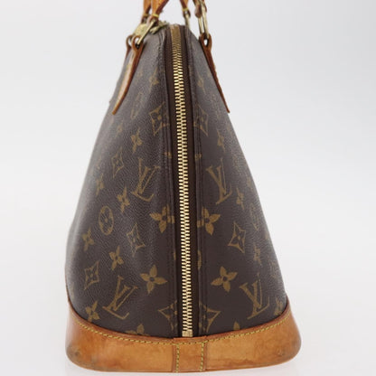 Louis Vuitton Alma Handbag Monogram Canvas, BROWN, CANVAS, Handbag
