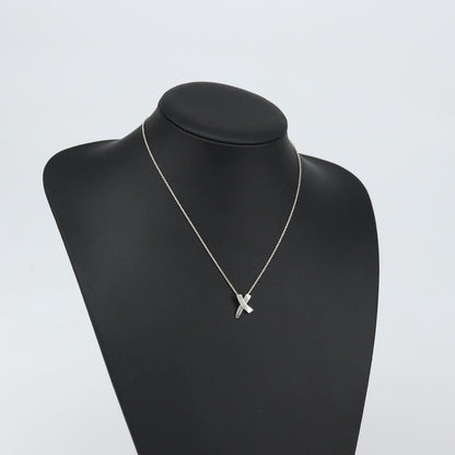 Tiffany & Co. Paloma Picasso Graffiti X Pendant Necklace Silver, SILVER, SILVER, Necklace