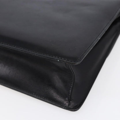 Burberry Vintage Shoulder Bag Leather, BLACK, LEATHER, Shoulder bag