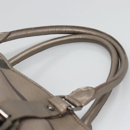 Burberry Nova Check Tote Canvas and Leather, GRAY, CANVAS, Tote bag