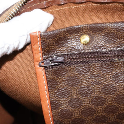 Celine Vintage Macadam Boston bag Canvas, BROWN, CANVAS, Travel bag