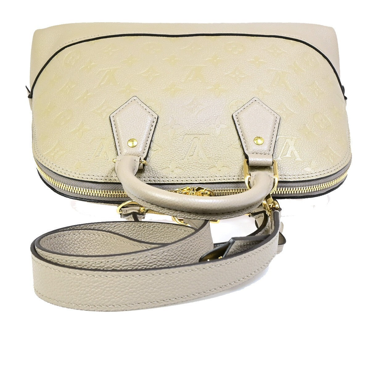 Louis Vuitton Neo Alma Handbag Monogram Empreinte Leather, BEIGE, LEATHER, Handbag
