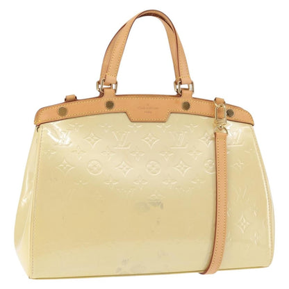 Louis Vuitton Brea Handbag Monogram Vernis, BEIGE, PATENT_LEATHER, Handbag