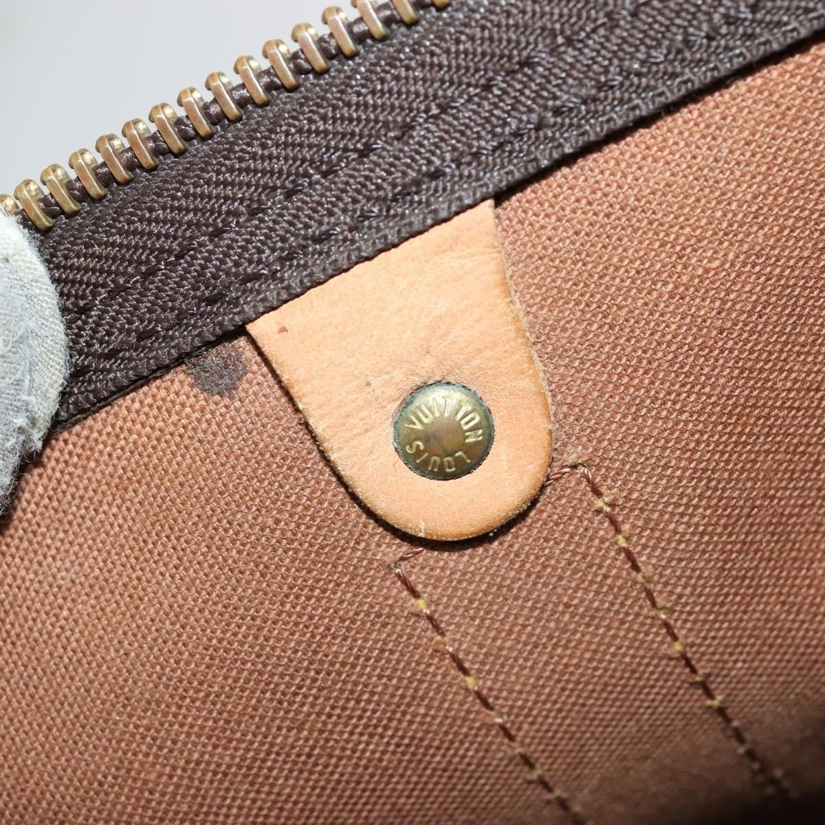 Louis Vuitton Keepall Bag Monogram Canvas, BROWN, CANVAS, Travel bag