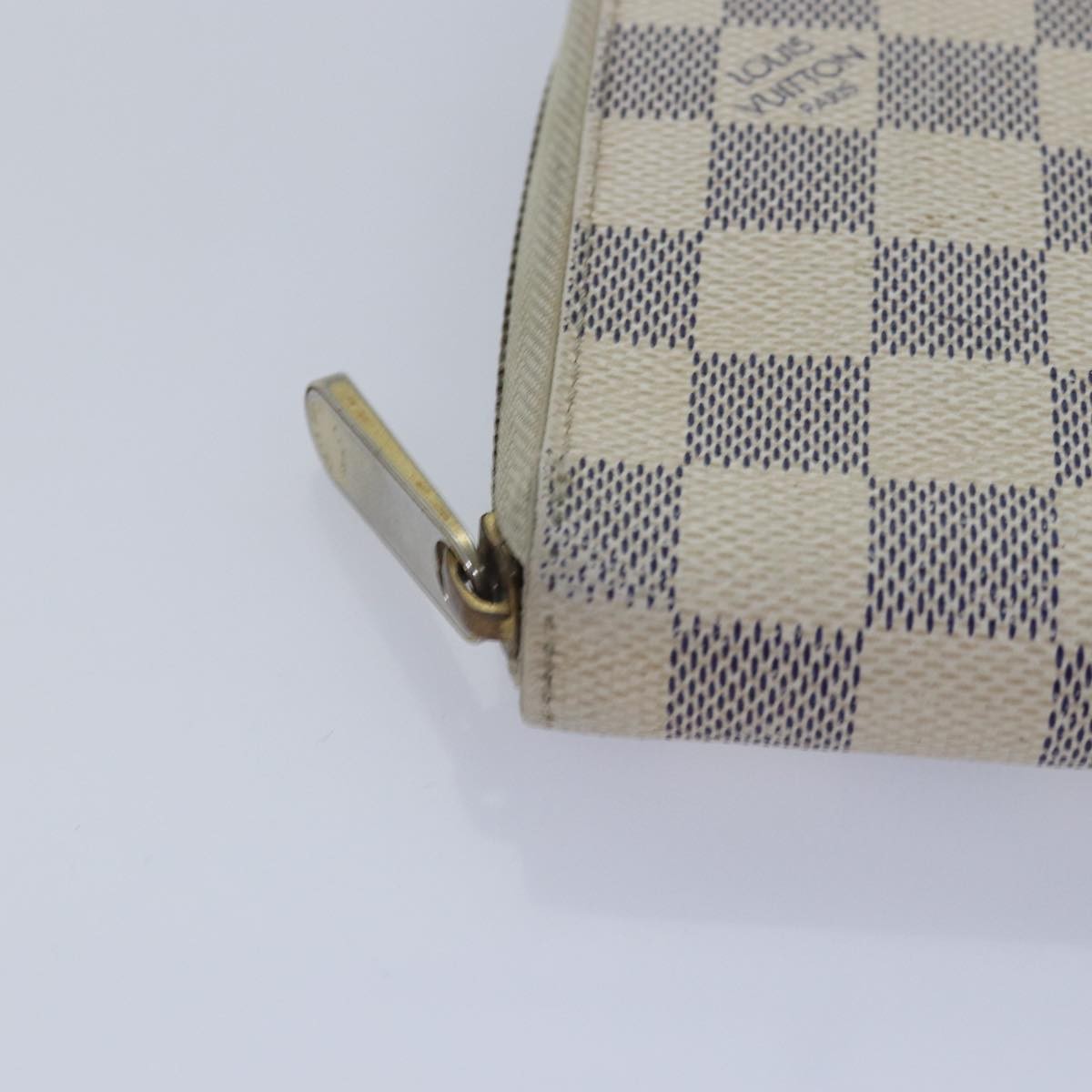 Louis Vuitton Zippy Organizer Damier, WHITE, CANVAS, Wallets