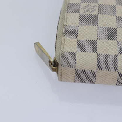 Louis Vuitton Zippy Organizer Damier, WHITE, CANVAS, Wallets