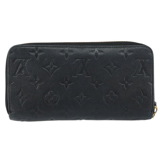Louis Vuitton Zippy Wallet NM Leather Empreinte, BLACK, LEATHER, Wallets