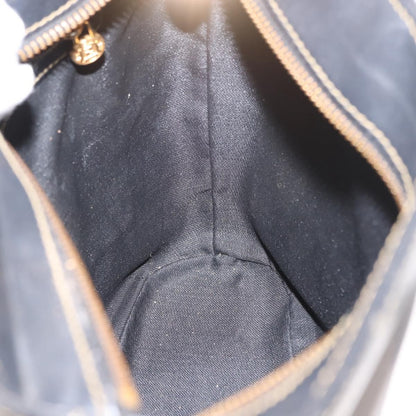 Fendi Pequin Shoulder Bag Canvas, BROWN, PVC, Shoulder bag