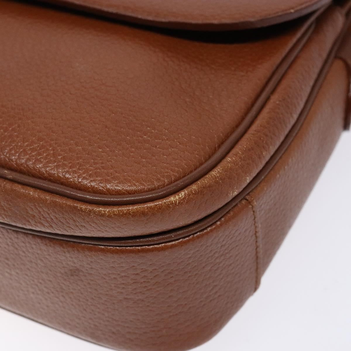 Burberry Flap Shoulder Bag Leather, BROWN, LEATHER, Shoulder bag