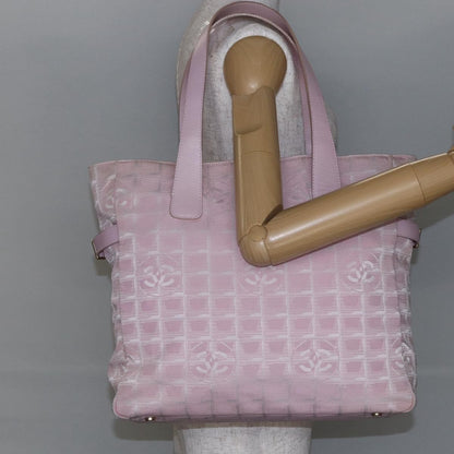 Chanel Travel Line Tote Nylon, PINK, NYLON, Tote bag
