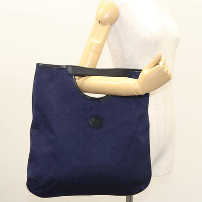 Celine C Sulky Handbag Canvas, NAVY, CANVAS, Handbag