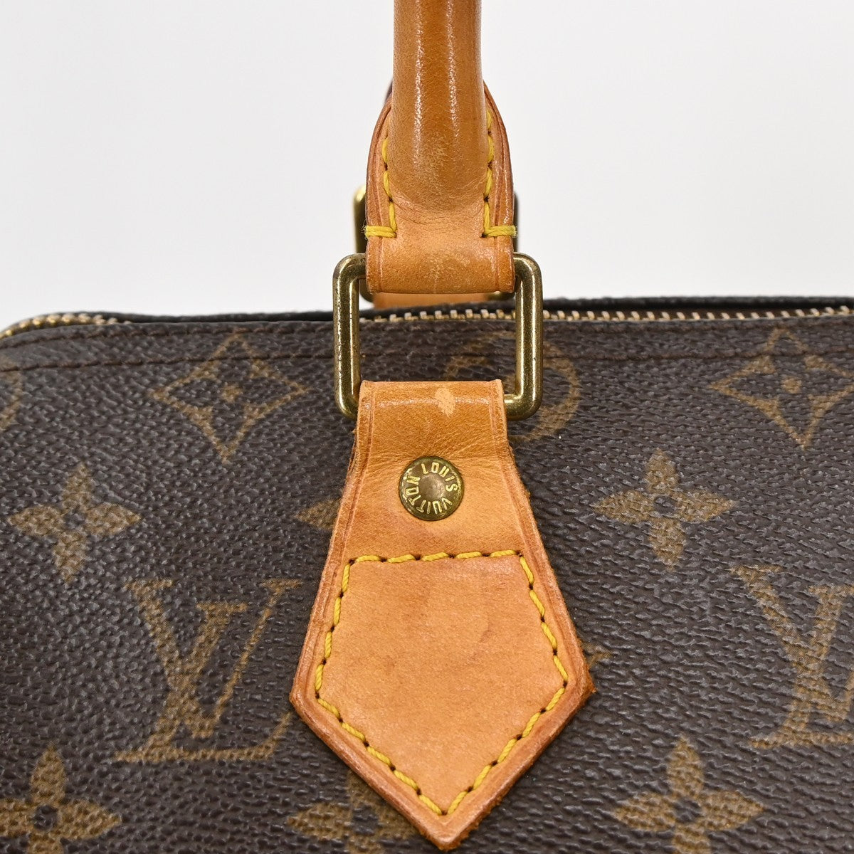 Louis Vuitton Speedy Handbag Monogram Canvas, Brown, Canvas, Handbag