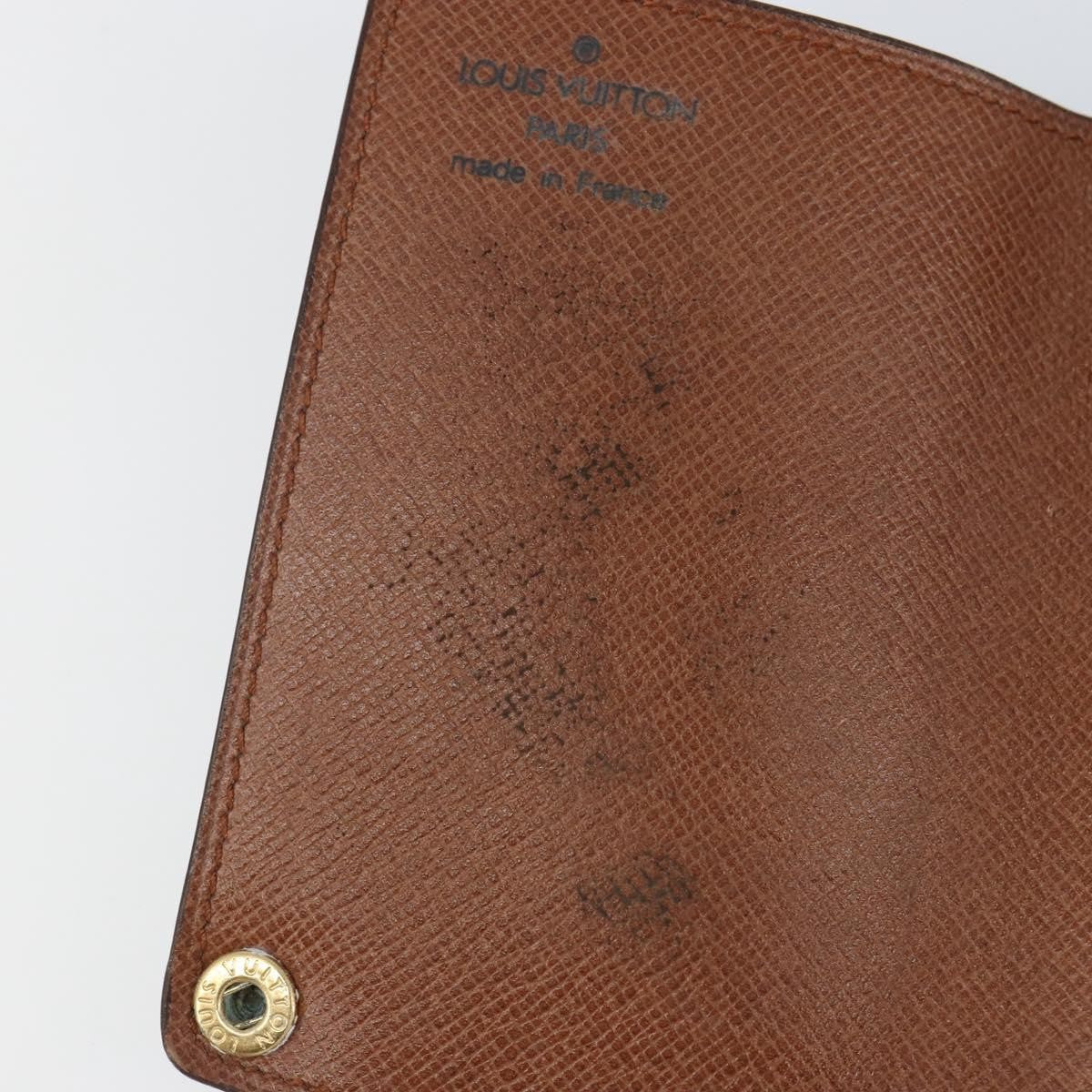 Louis Vuitton Porte Cartes Pression Card Case Monogram Canvas, BROWN, CANVAS, Card Holders