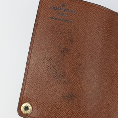 Louis Vuitton Porte Cartes Pression Card Case Monogram Canvas, BROWN, CANVAS, Card Holders