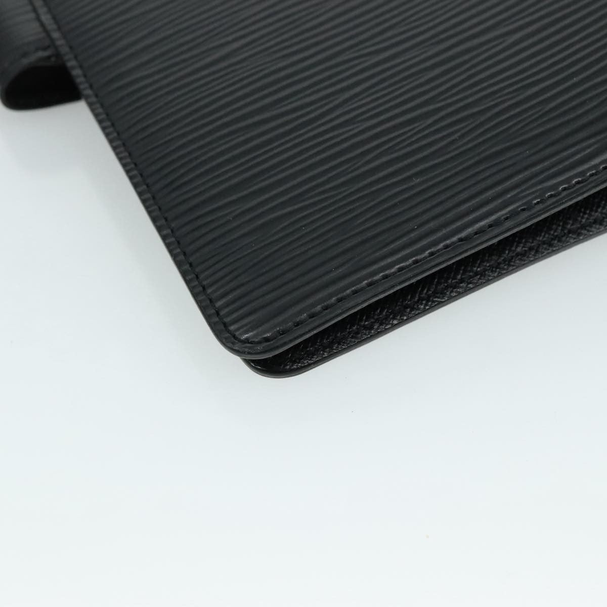 Louis Vuitton Agenda Cover Epi Leather, BLACK, LEATHER, Wallets