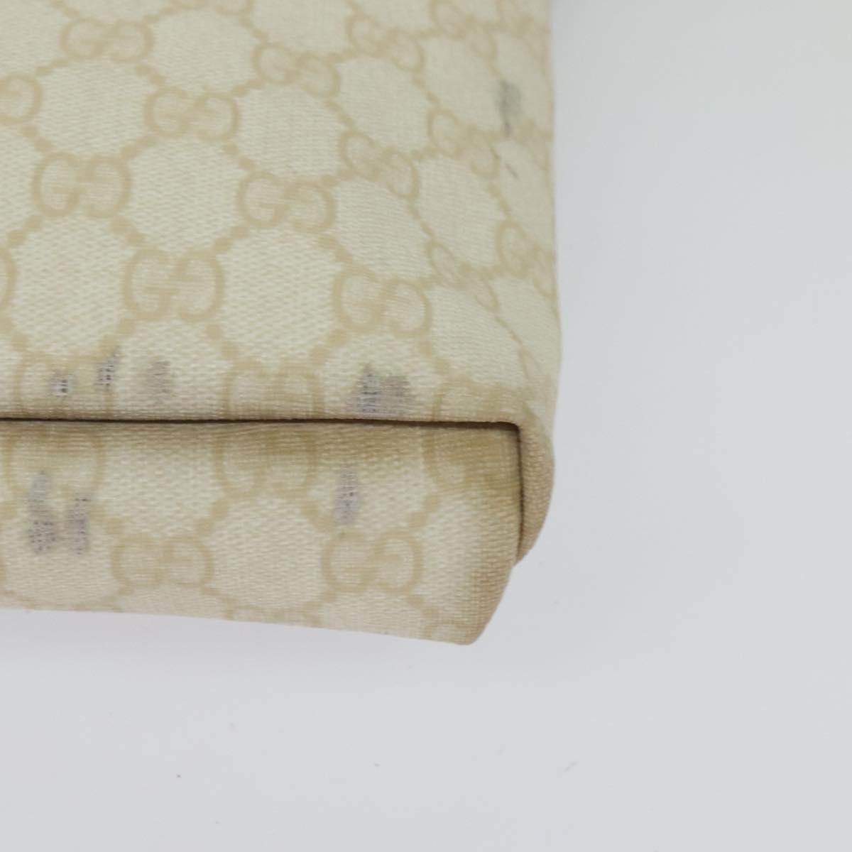 Gucci Flap Messenger GG Coated Canvas, WHITE, PVC, Shoulder bag