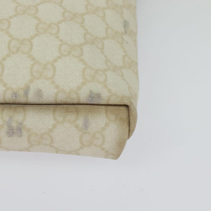 Gucci Flap Messenger GG Coated Canvas, WHITE, PVC, Shoulder bag